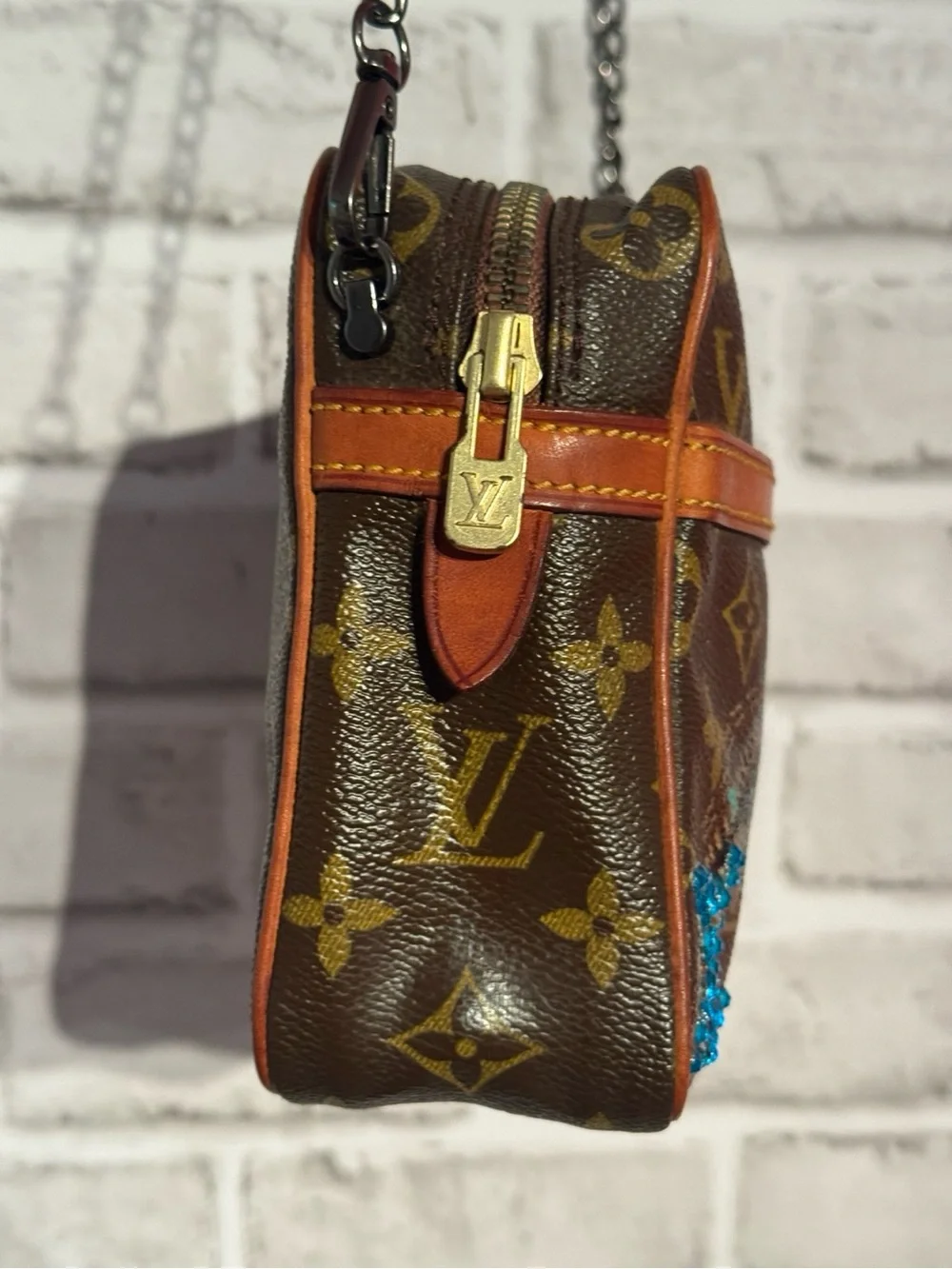 Louis Vuitton Brown Monogram Multicolor Stitch Crossbody Bag